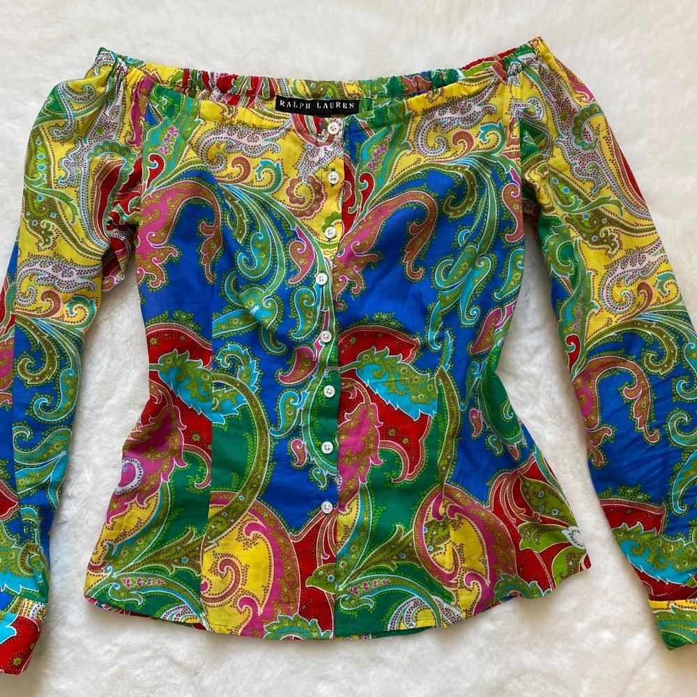 Ralph Lauren Black Label Peasant style blouse